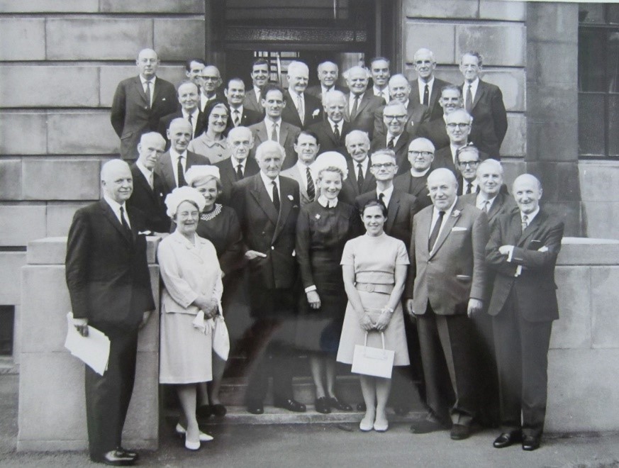 Photograph of Patricia Eaves-Walton, first LHSA Archivist from 1967 to 1981 (first row, third from the right).