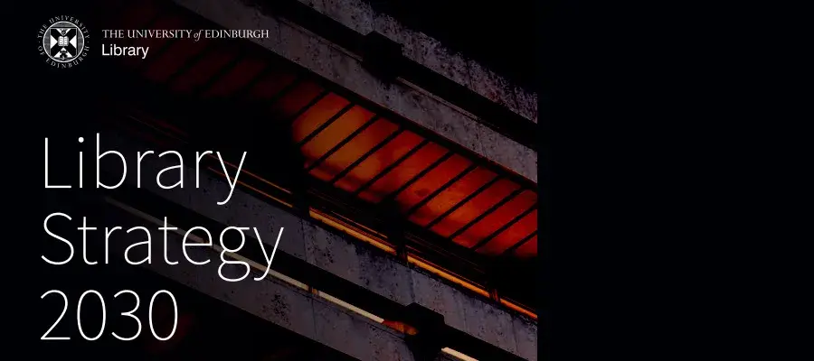 Text 'Library Strategy 2030'