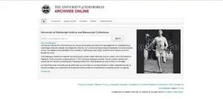 Screenshot of our catalogue