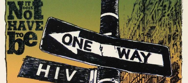 Asian and Pacific Islander Coalition on HIV/AIDS Inc Information card “One way” (GD1/96/14).