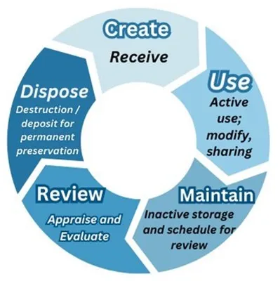 Image of records lifecycle