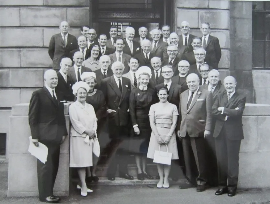 Photograph of Patricia Eaves-Walton, first LHSA Archivist from 1967 to 1981 (first row, third from the right).