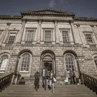 Law Library entrance from Old College Quad