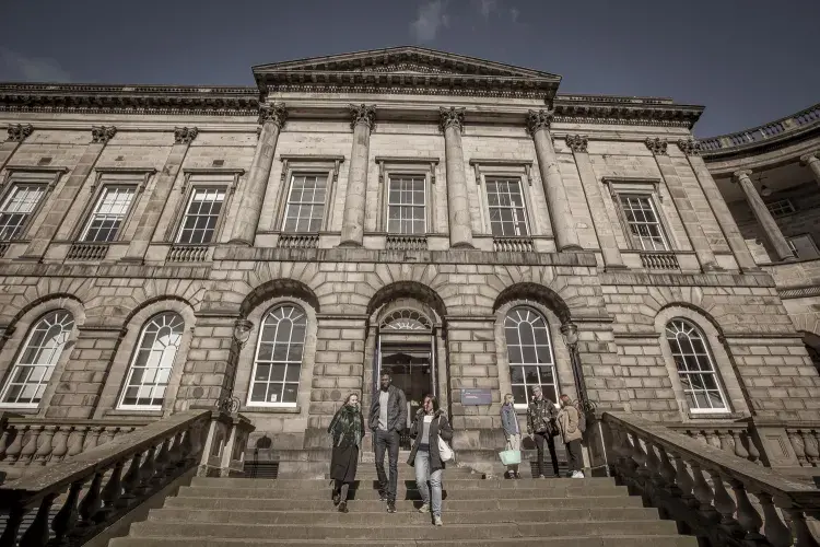 Law Library entrance from Old College Quad