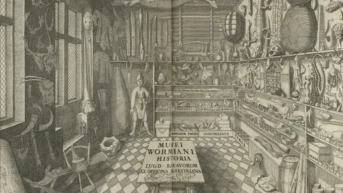 Ole Worm, Museum Wormianum, Frontispiece, 1655 (*L.16.34)