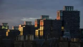 Sunset from the 5th Floor of the Main Library