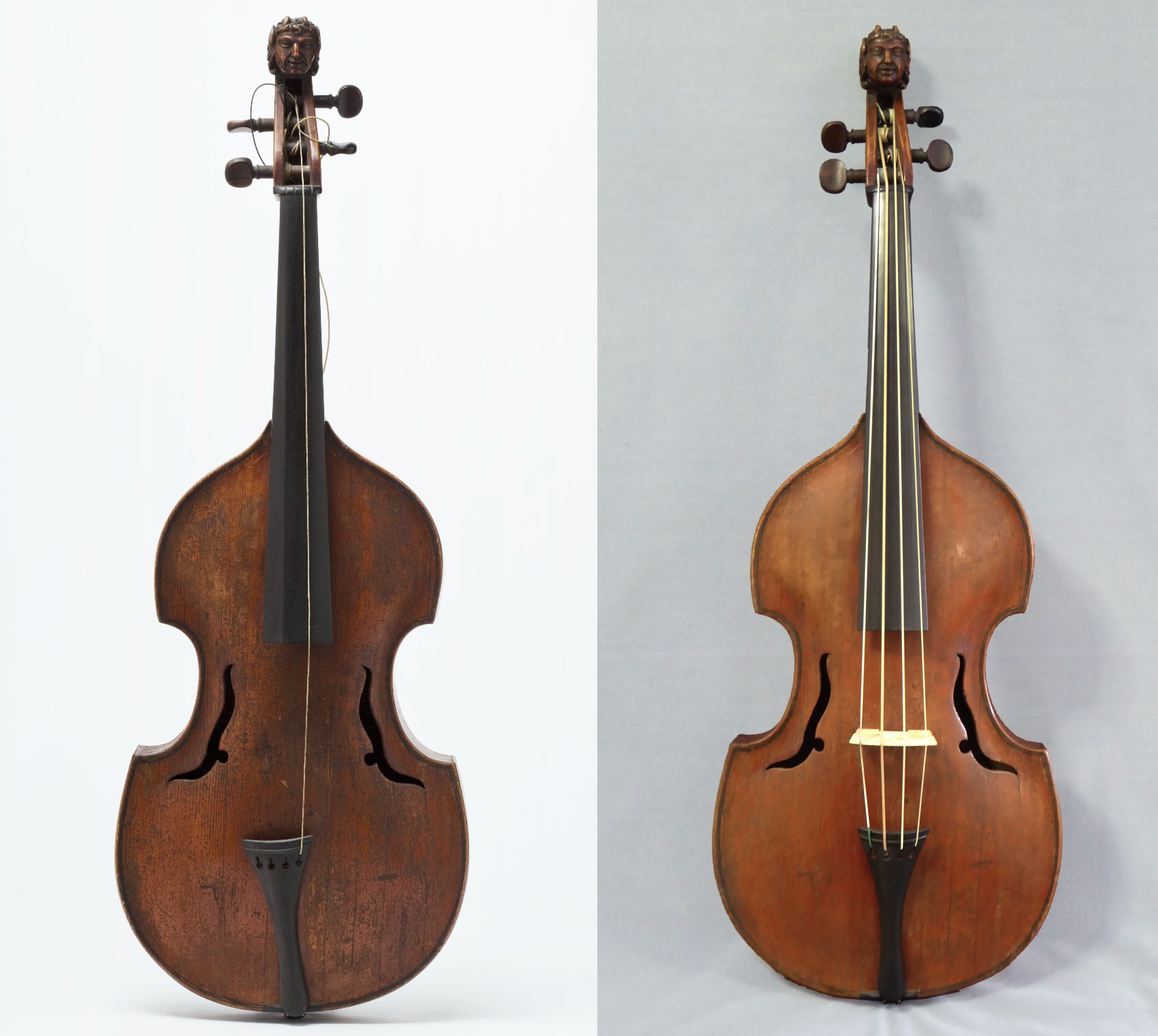 musical instrument comparison before and after conservation